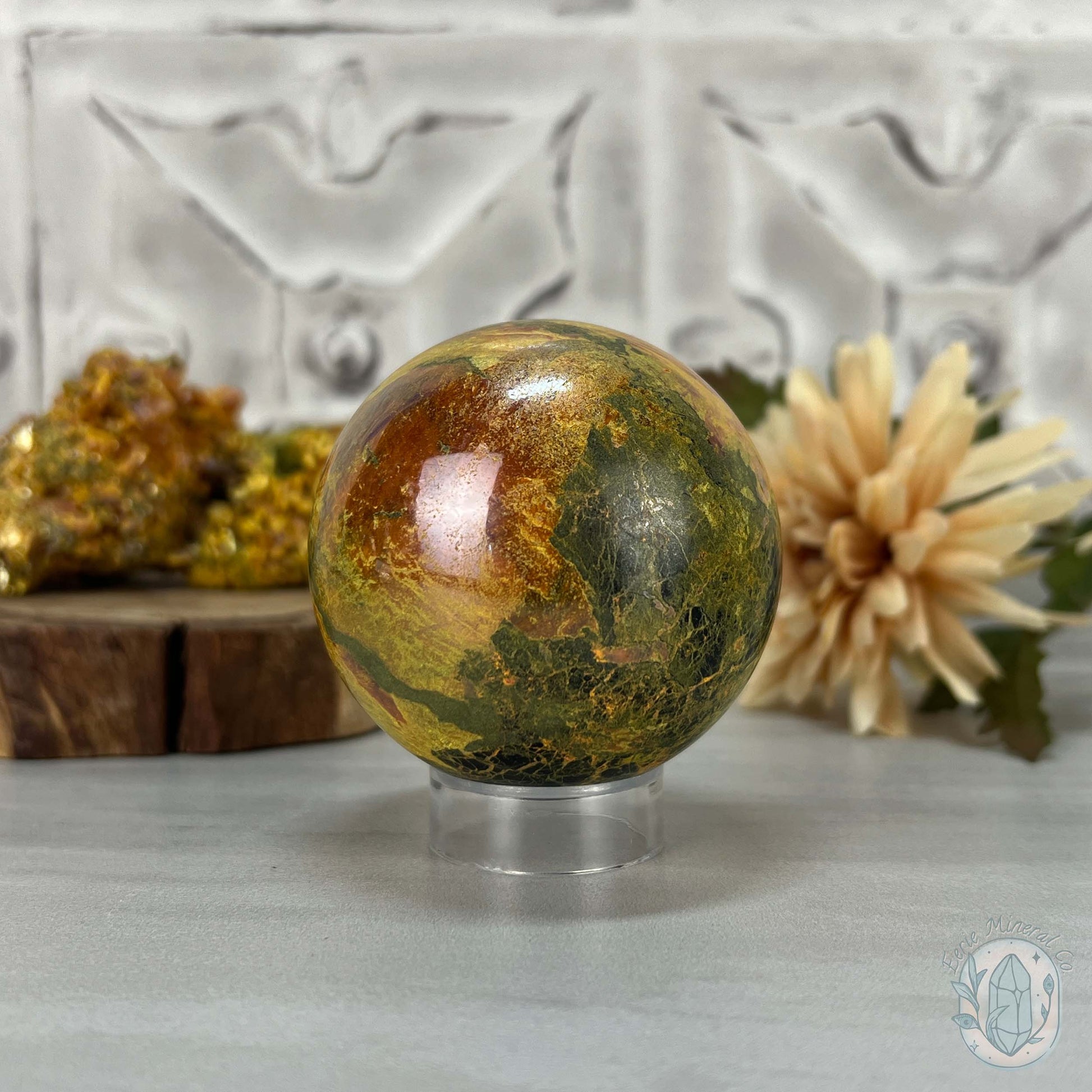 63mm Polished Orpiment and Realgar Sphere