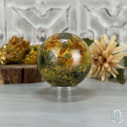 63mm Polished Orpiment and Realgar Sphere