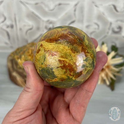 63mm Polished Orpiment and Realgar Sphere