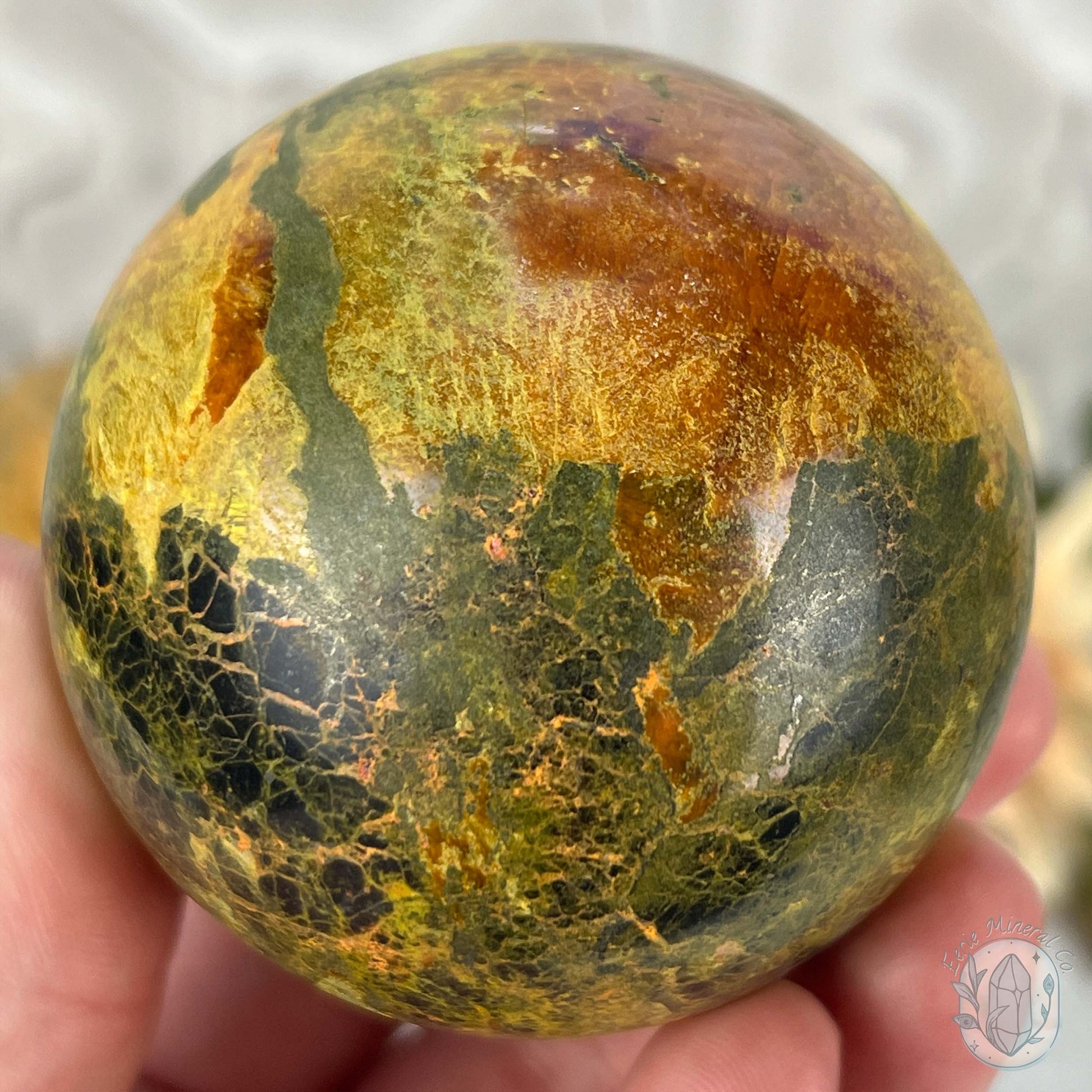 63mm Polished Orpiment and Realgar Sphere