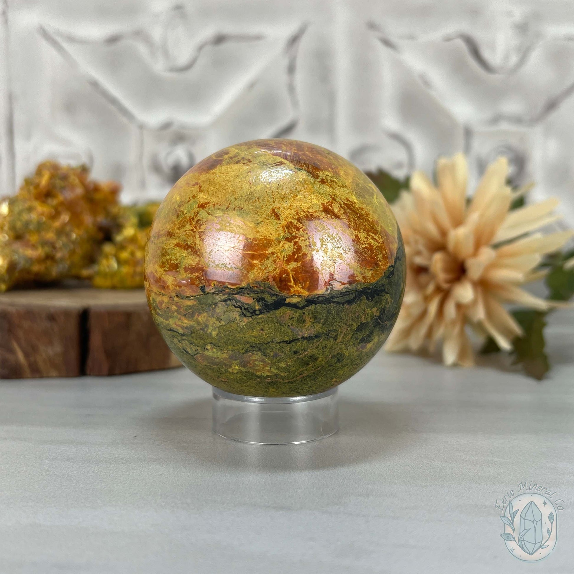64mm Polished Orpiment and Realgar Sphere