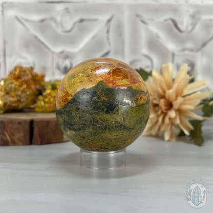 64mm Polished Orpiment and Realgar Sphere