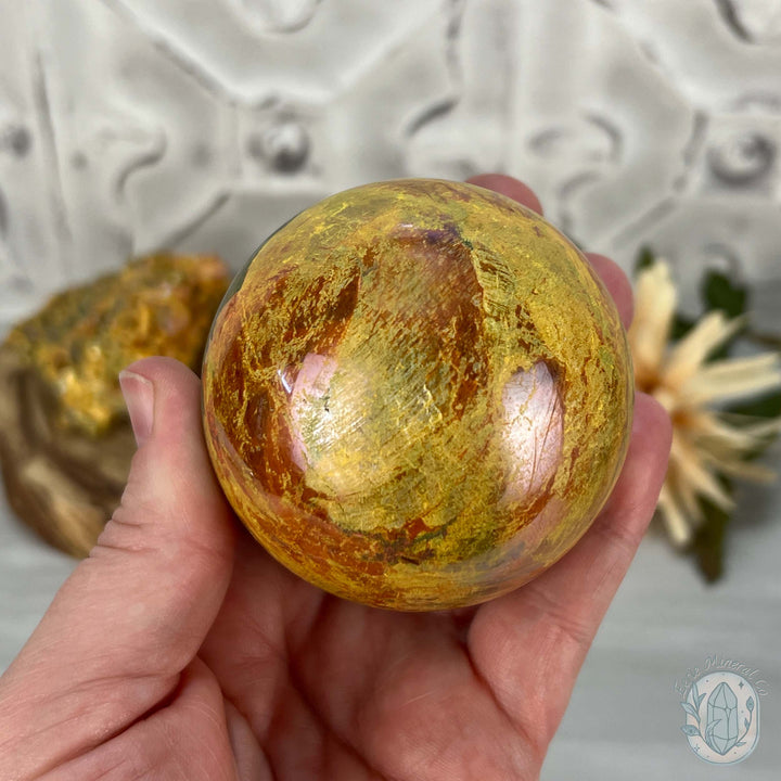 64mm Polished Orpiment and Realgar Sphere