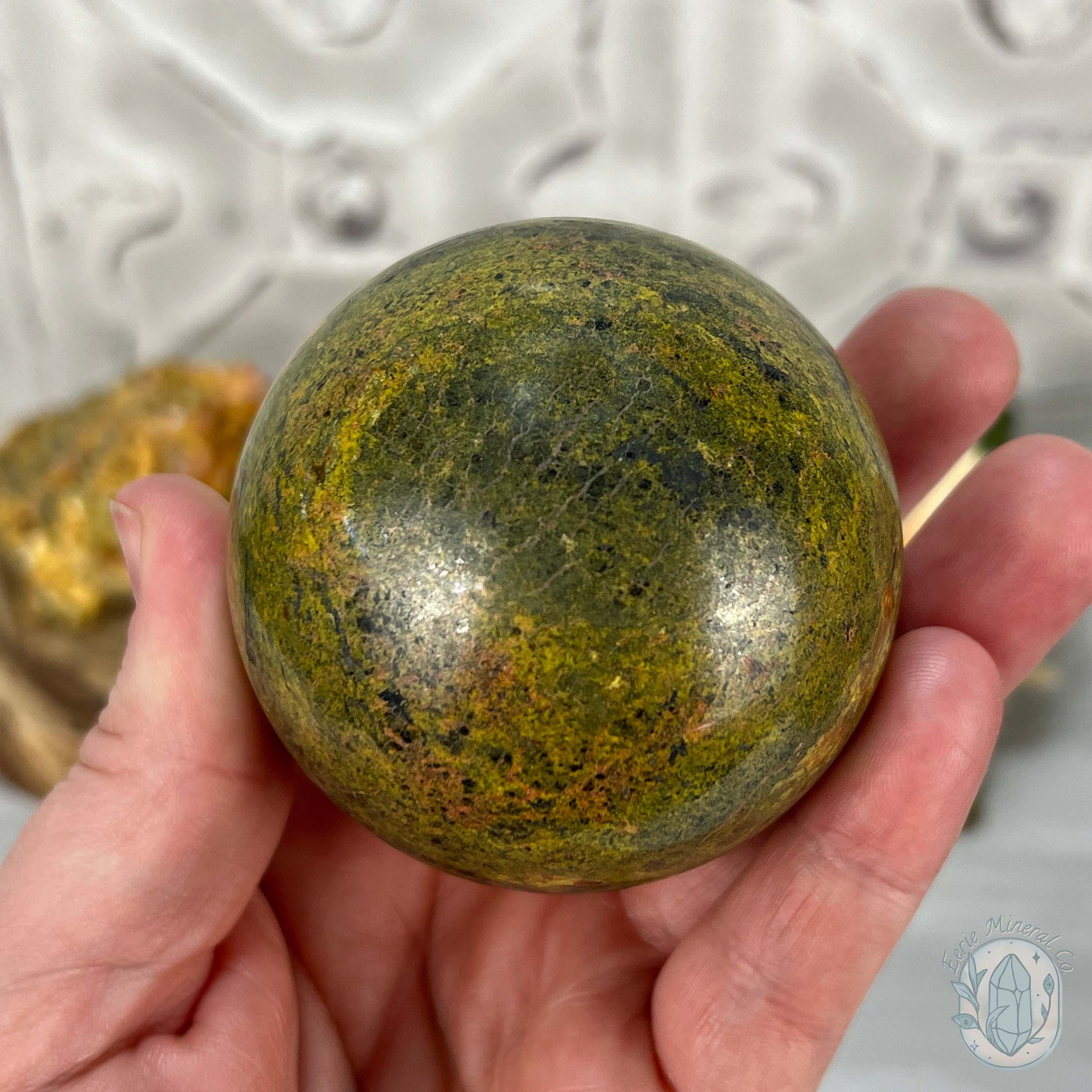64mm Polished Orpiment and Realgar Sphere
