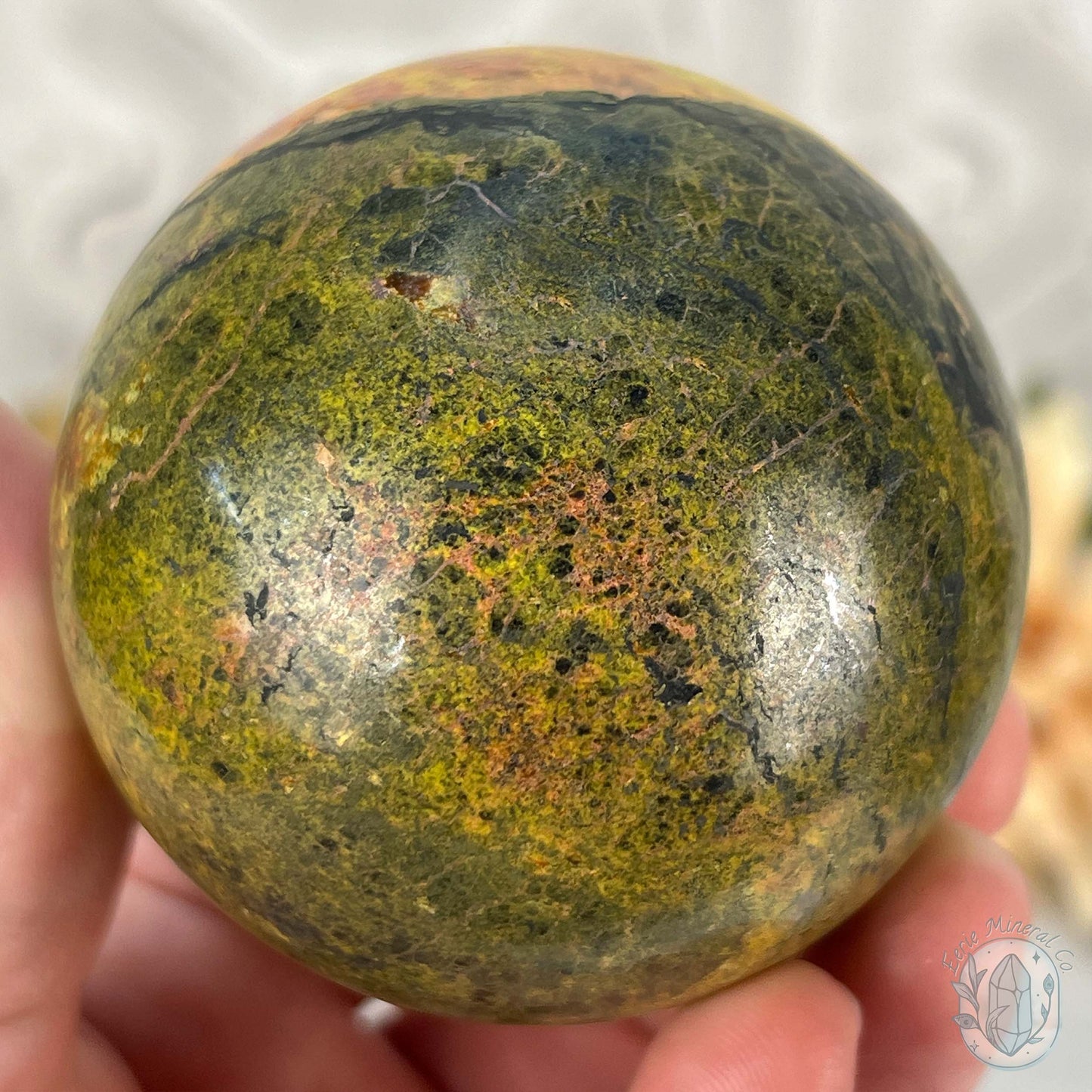 64mm Polished Orpiment and Realgar Sphere