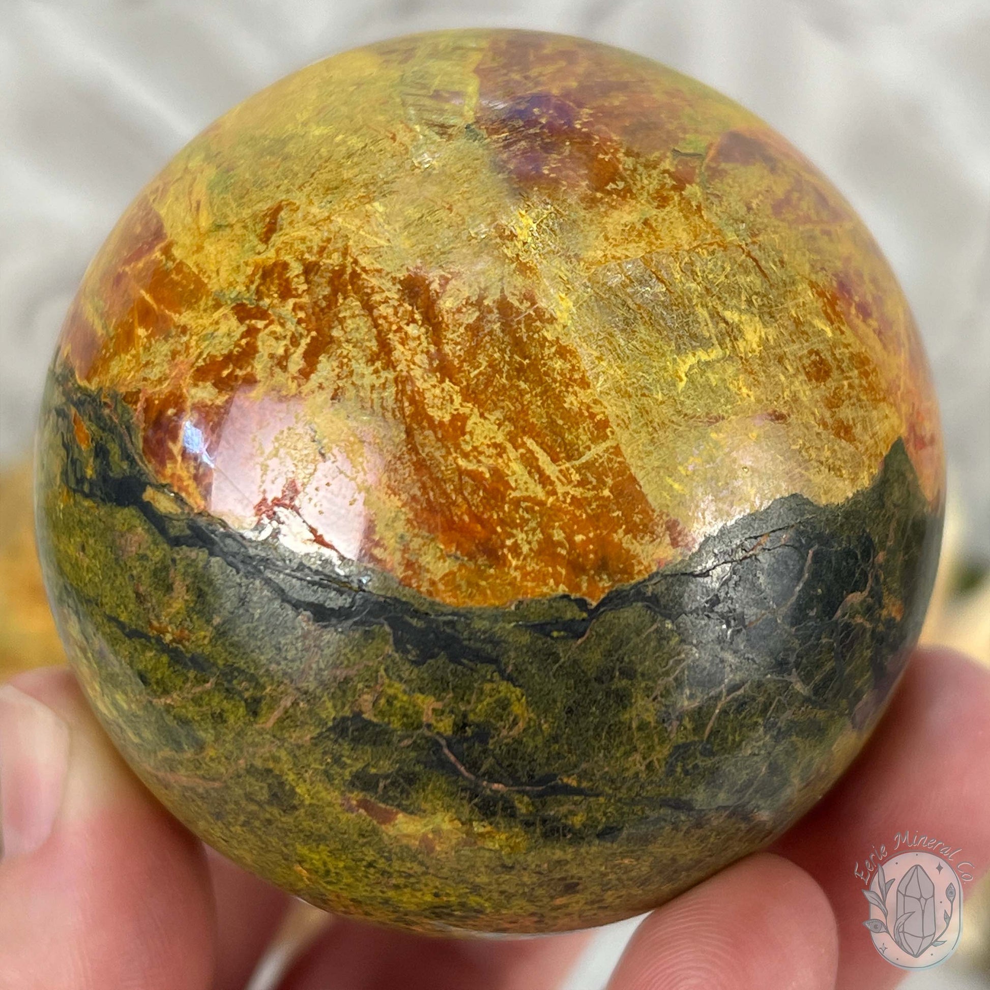 64mm Polished Orpiment and Realgar Sphere