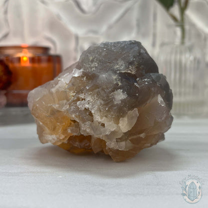 UV Reactive Peach Colored Fluorite Specimen
