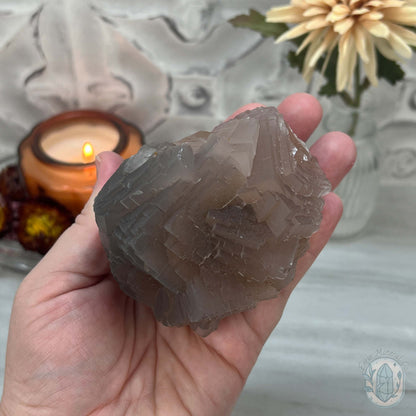 UV Reactive Peach Colored Fluorite Specimen