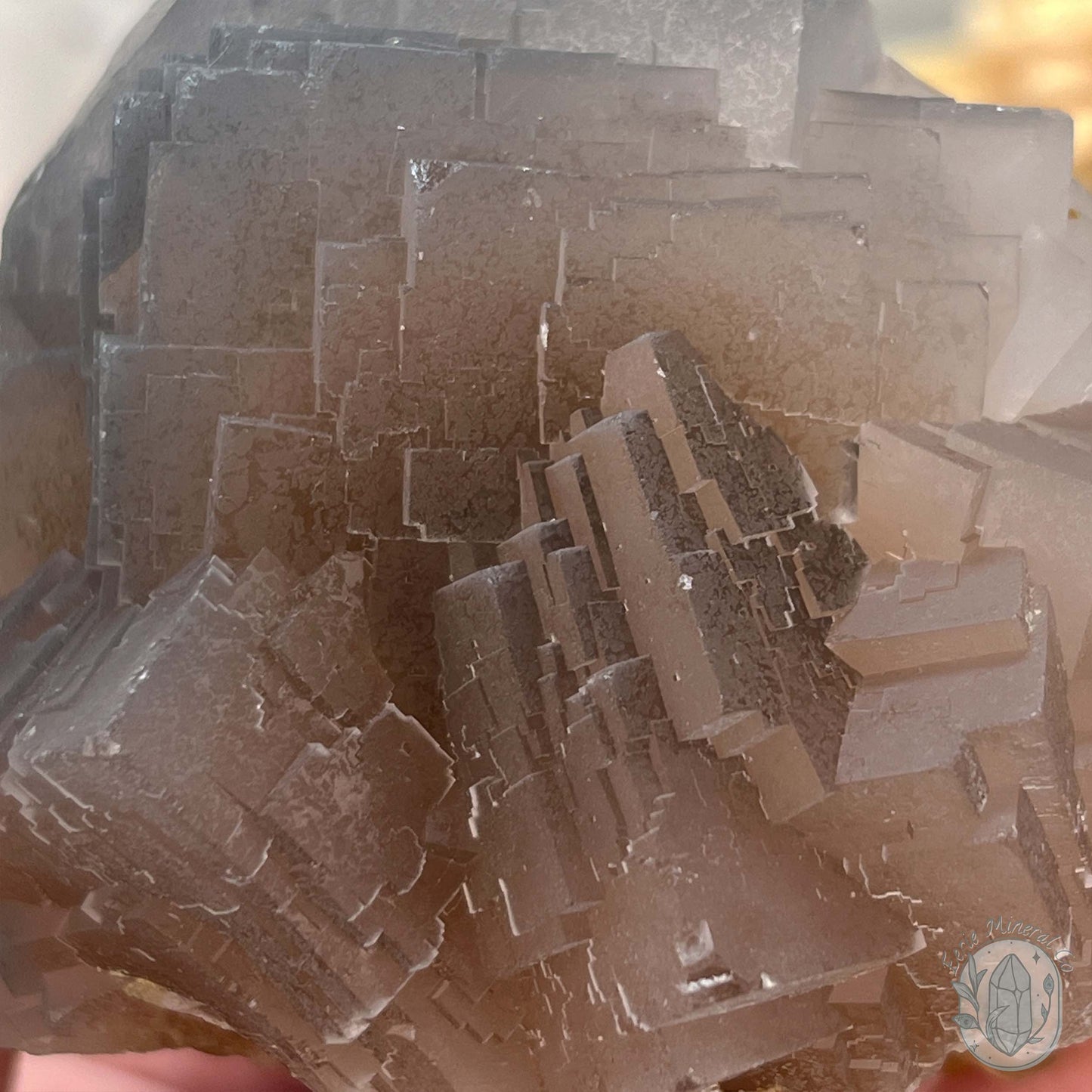 UV Reactive Peach Colored Fluorite Specimen