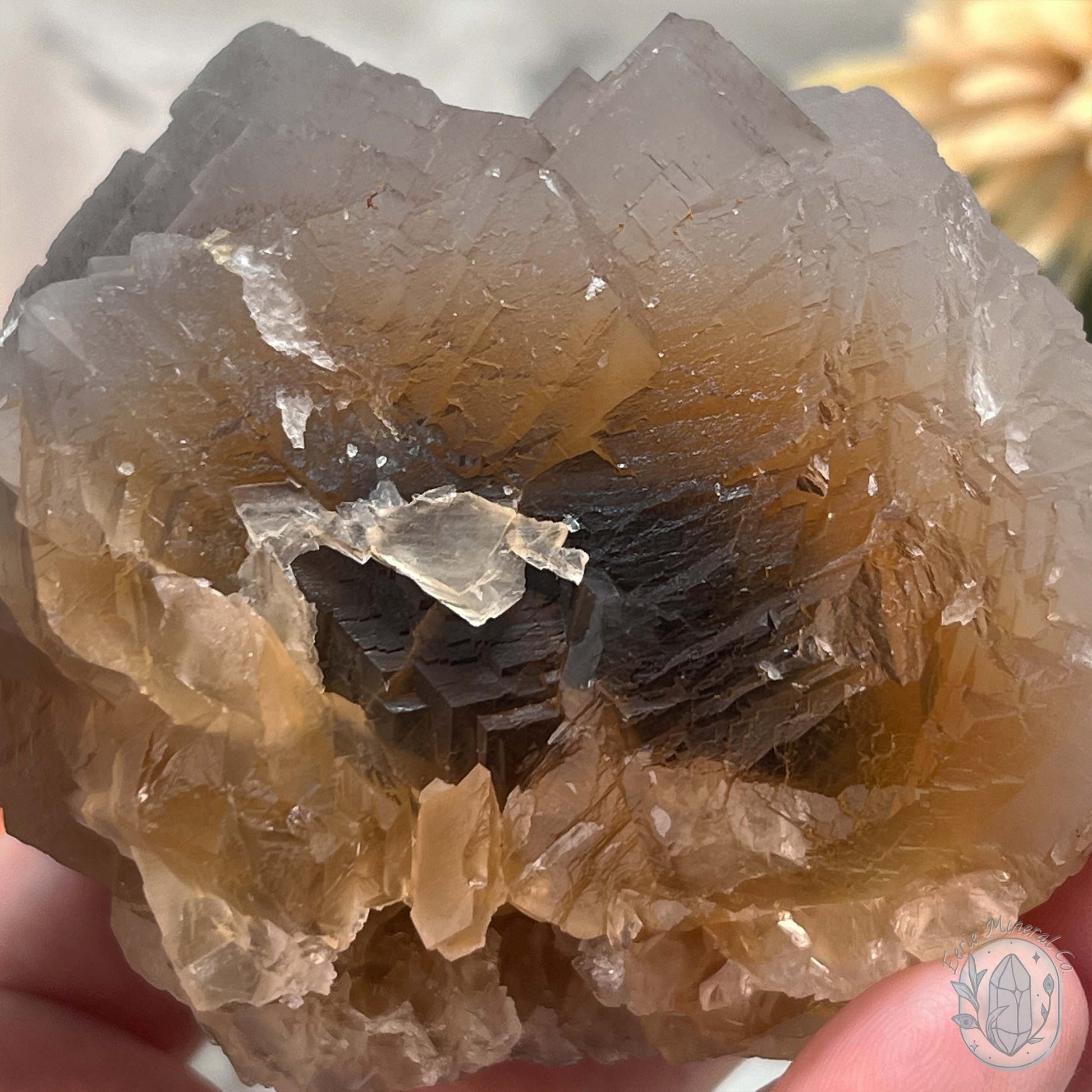 UV Reactive Peach Colored Fluorite Specimen