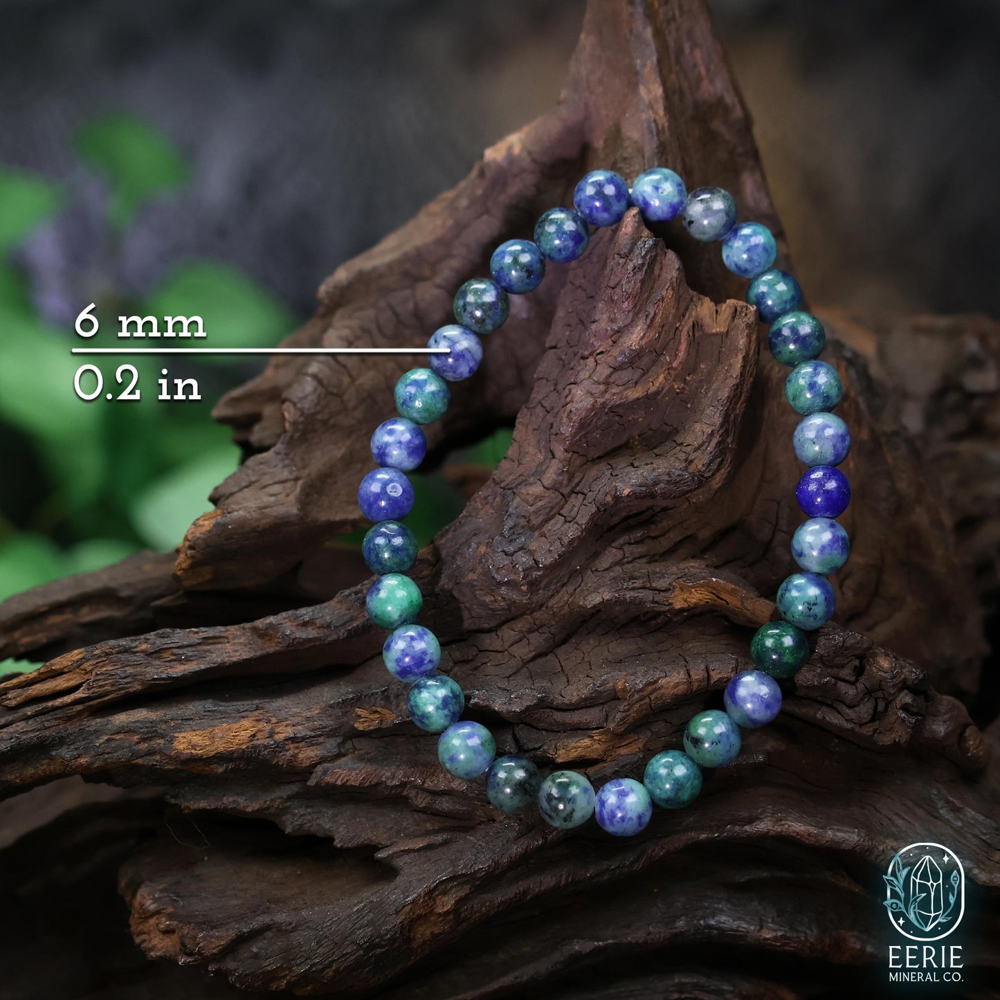 Polished Phoenix Stone Beaded Stretch Bracelet