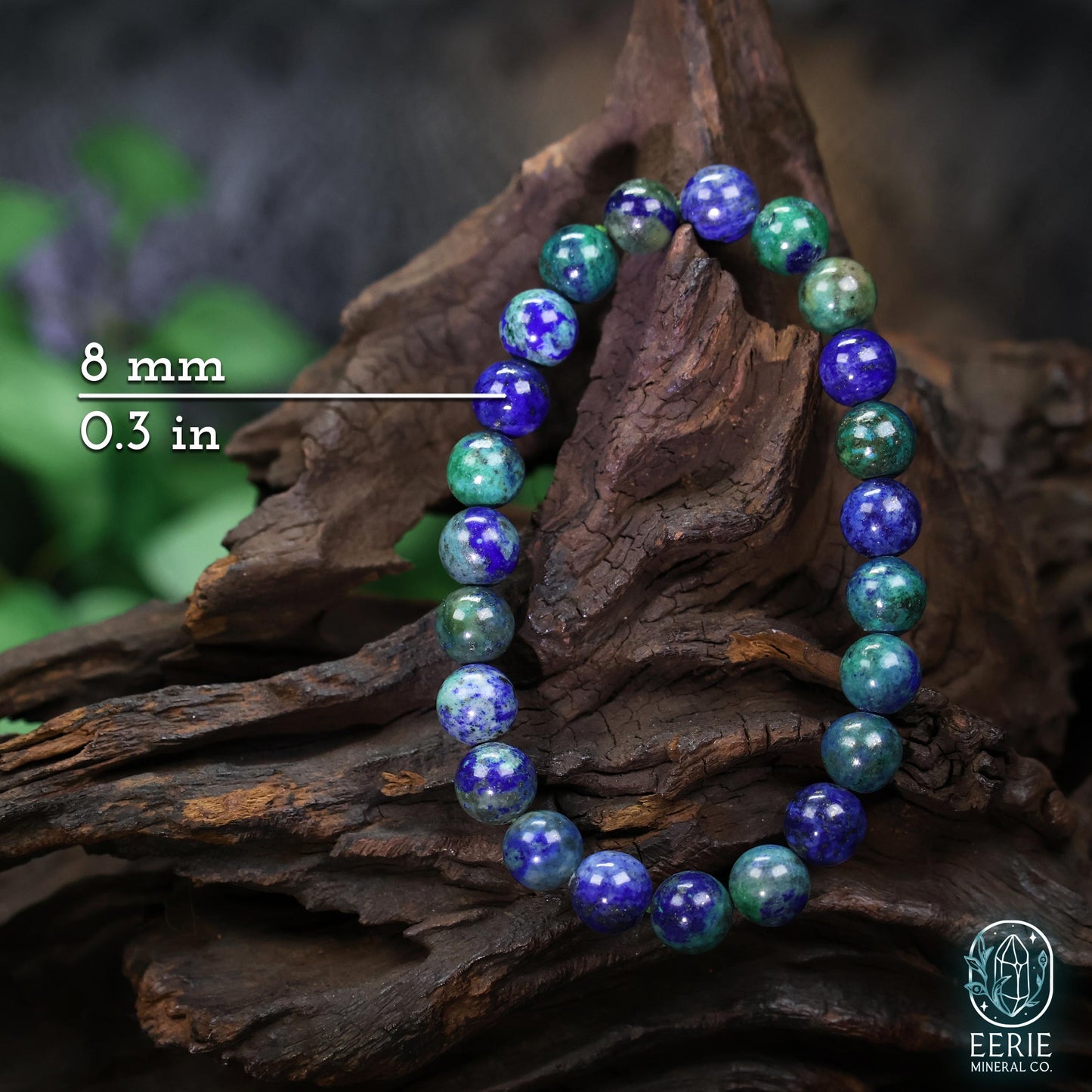 Polished Phoenix Stone Beaded Stretch Bracelet