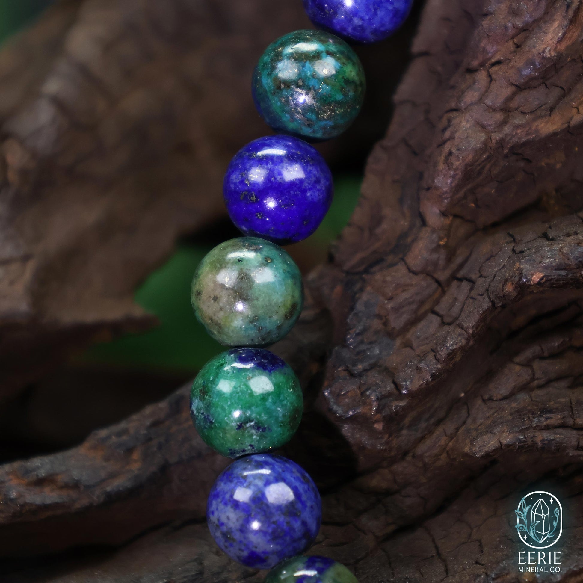 Polished Phoenix Stone Beaded Stretch Bracelet