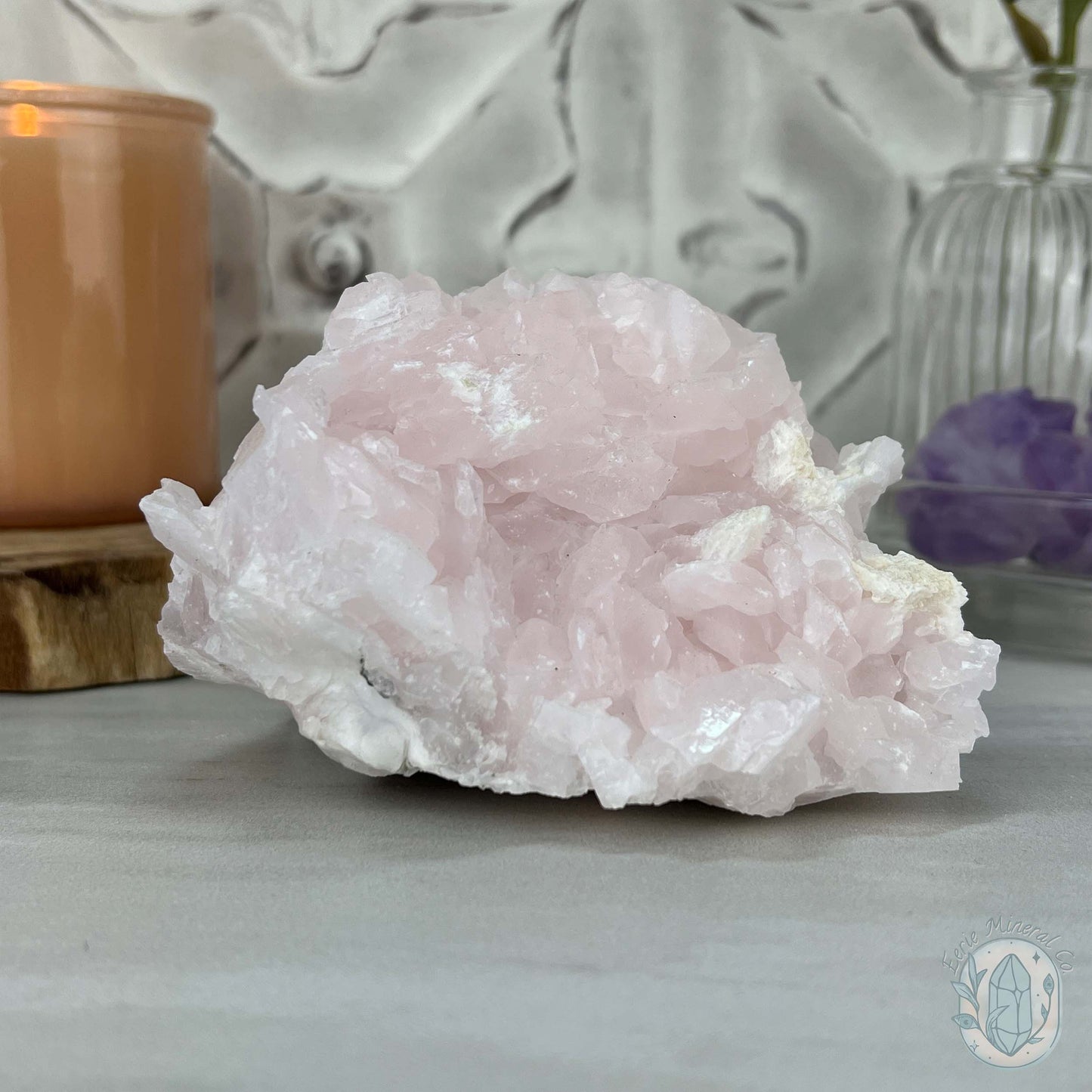 Gorgeous UV Reactive Pink Calcite Specimen