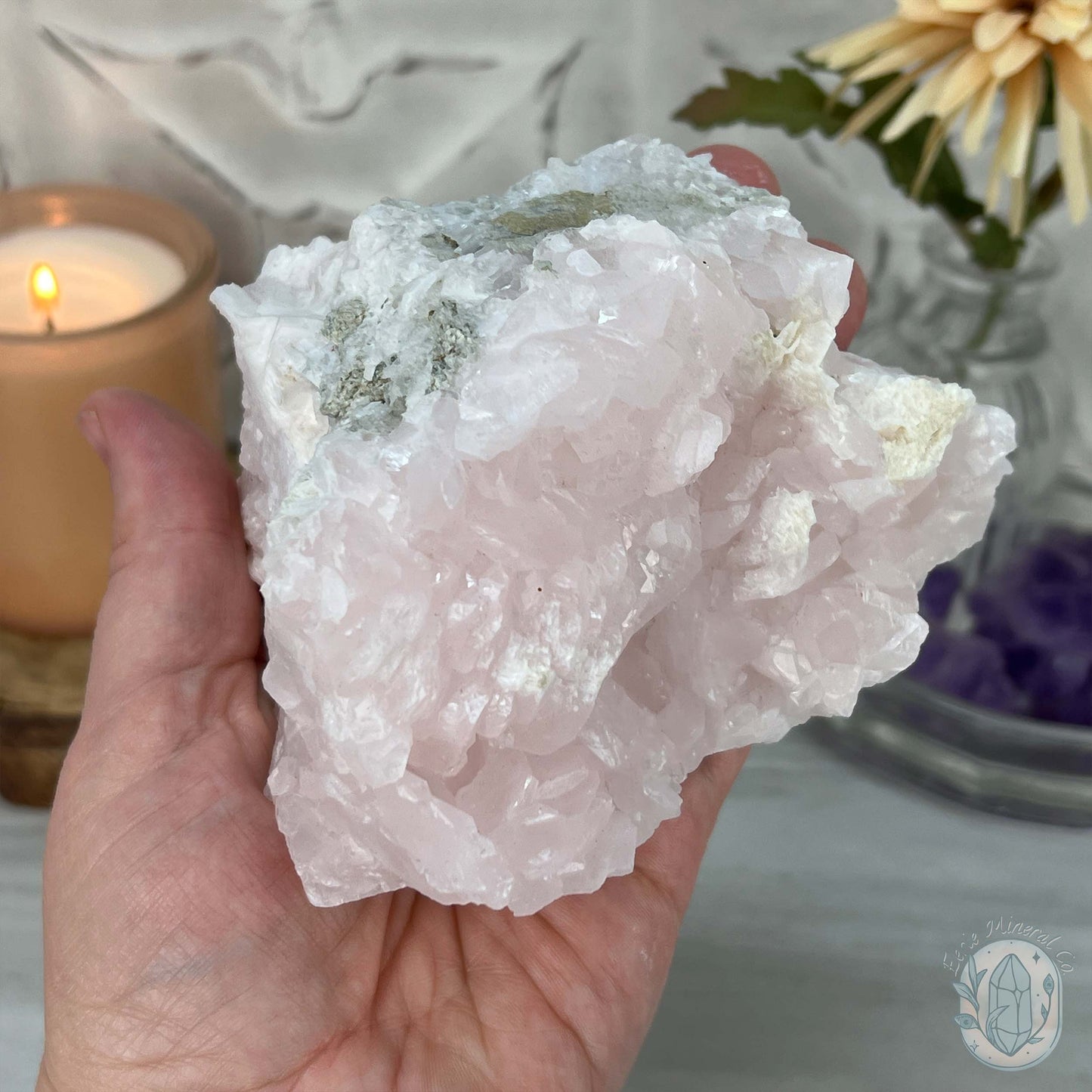 Gorgeous UV Reactive Pink Calcite Specimen