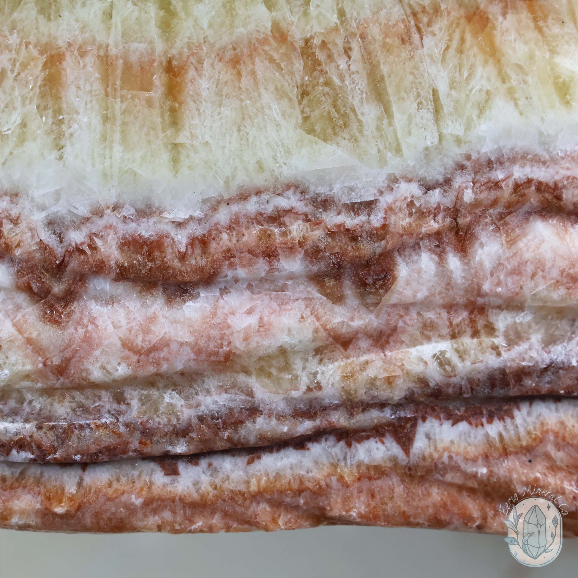 Polished Pork Stone (Red Banded Calcite) Specimen Slab