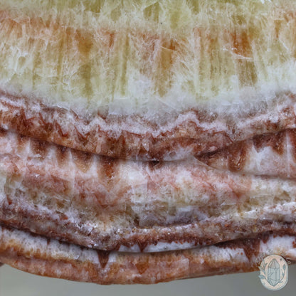Pork Stone Specimen (Red Banded Calcite) Slab