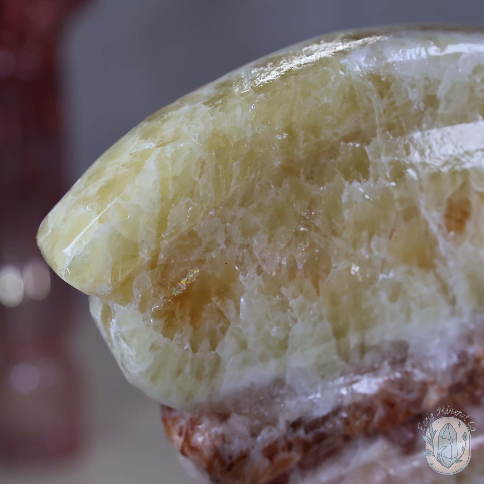 Pork Stone (Red Banded Calcite) Specimen Slab
