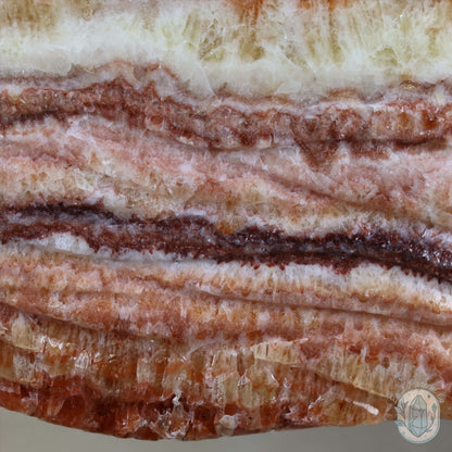 Polished Pork Stone (Red Banded Calcite) Specimen Slab
