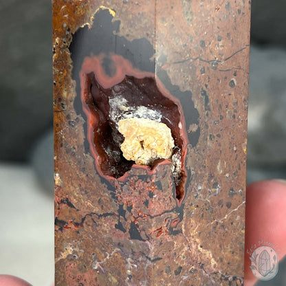 Polished Volcanic Red Fox Botryoidal Agate Tower