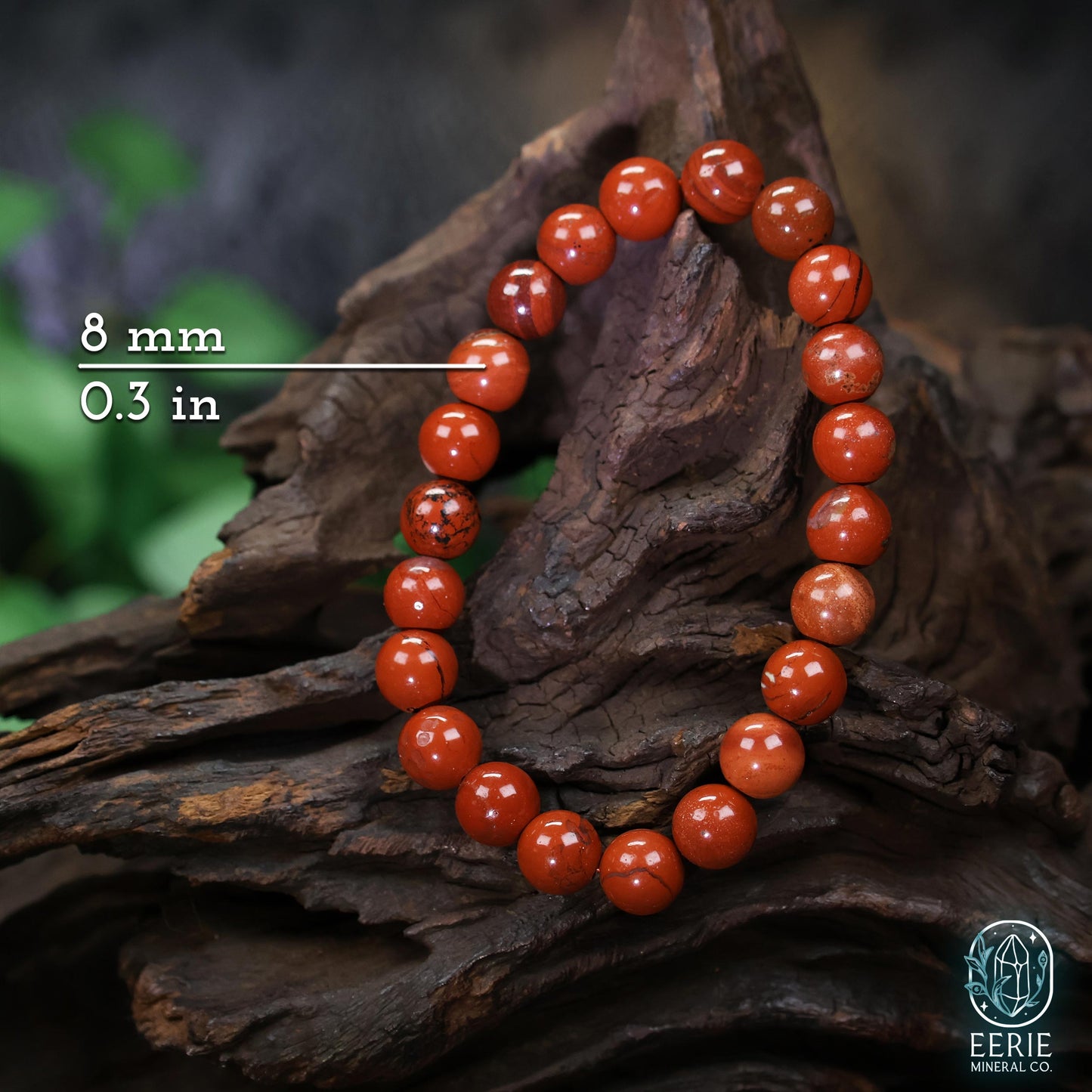 Red Jasper Beaded Boho Stretch Bracelet