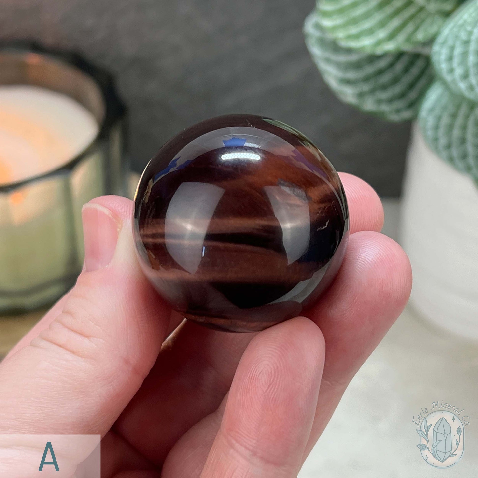 Polished Red Tiger Eye Sphere