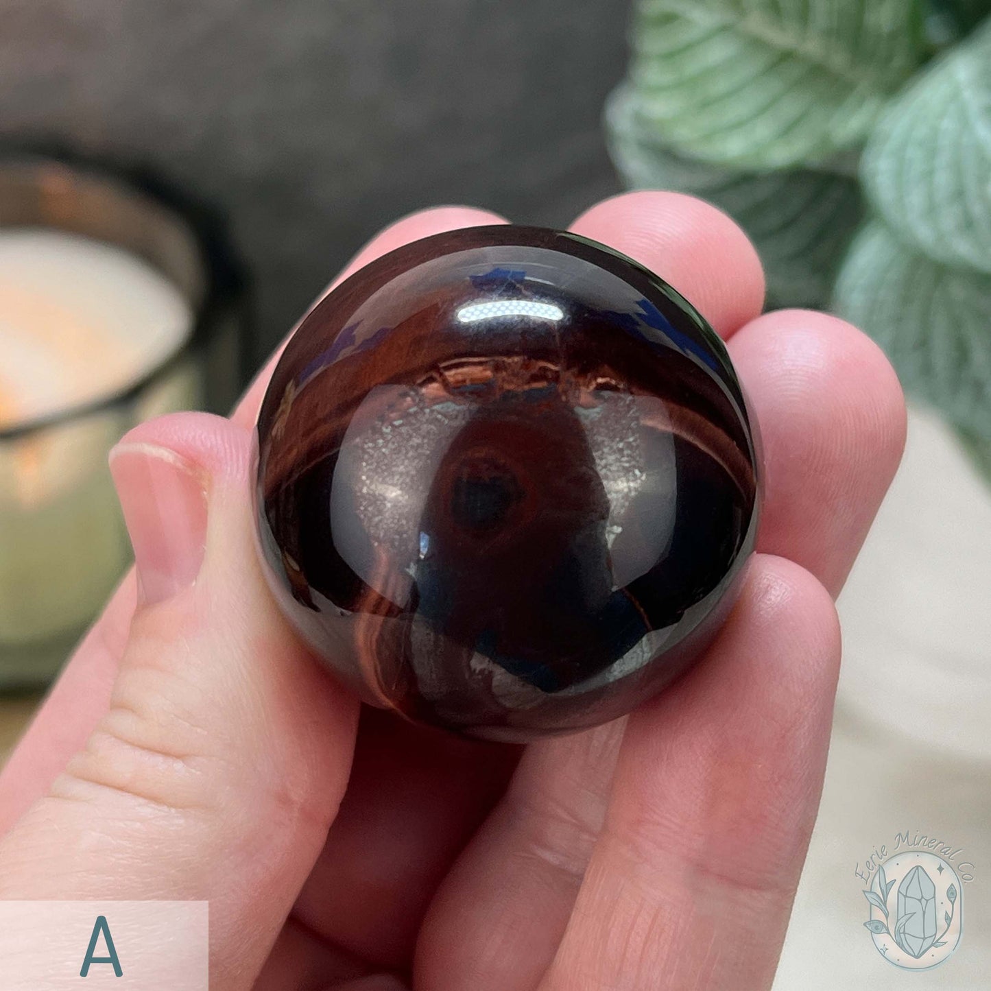 Polished Red Tiger Eye Sphere