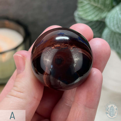 Polished Red Tiger Eye Sphere