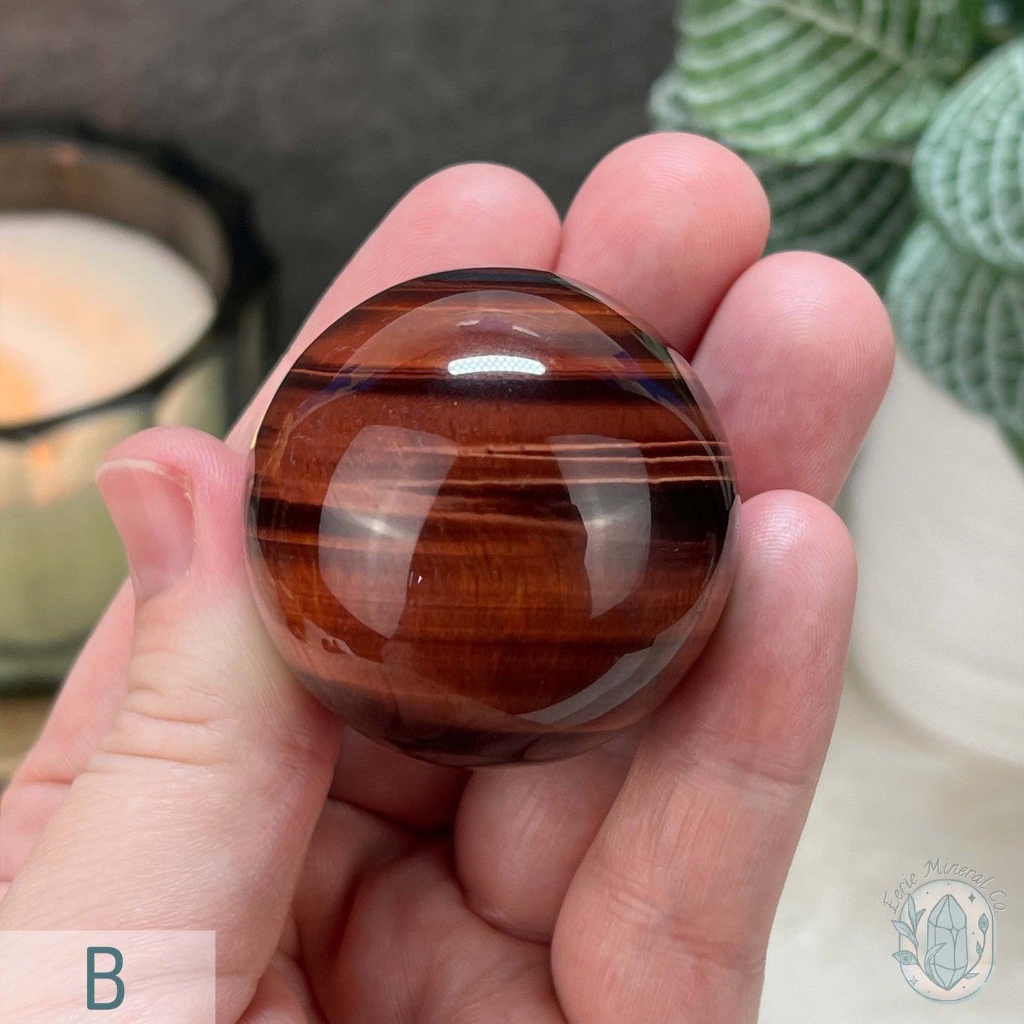 Polished Red Tiger Eye Sphere