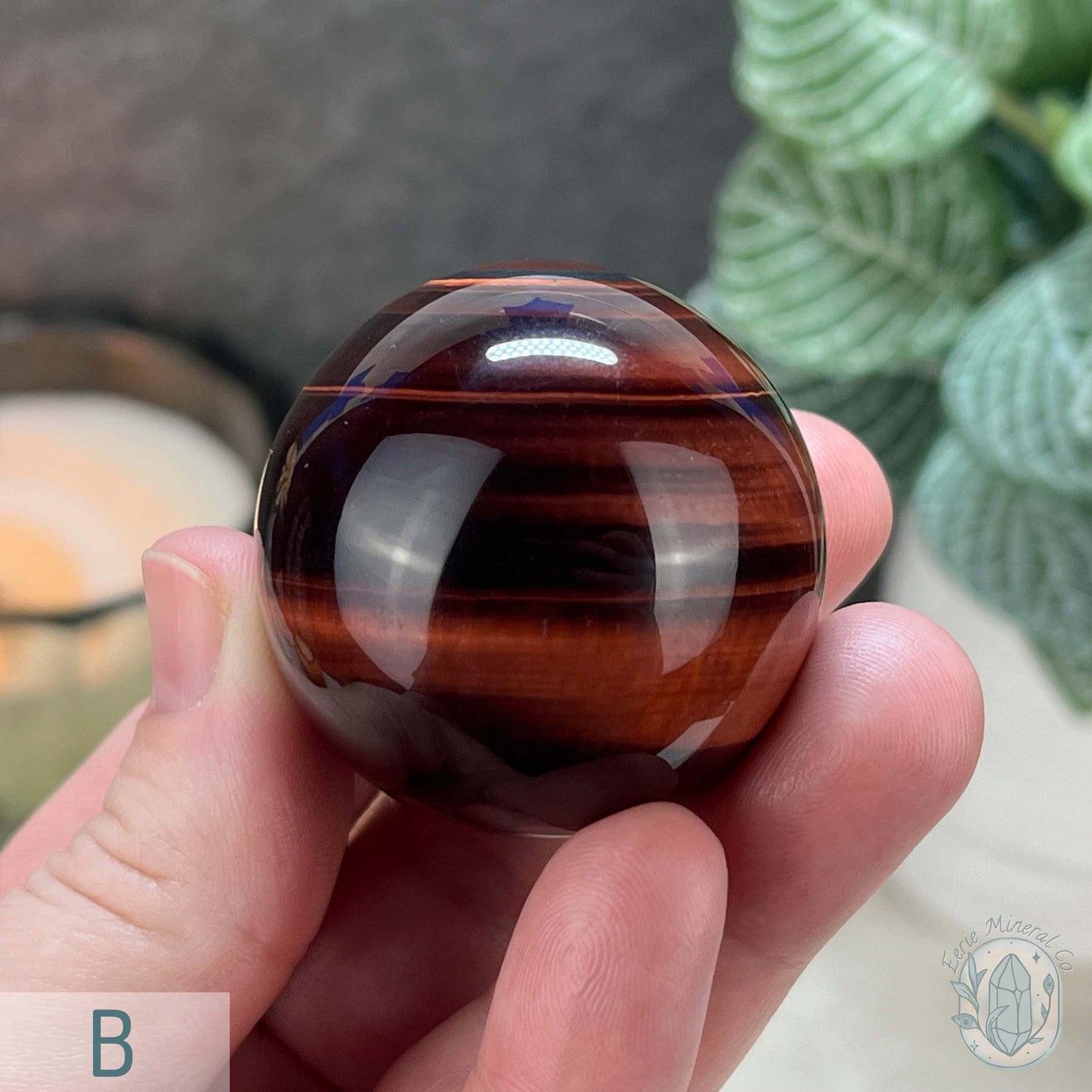 Polished Red Tiger Eye Sphere