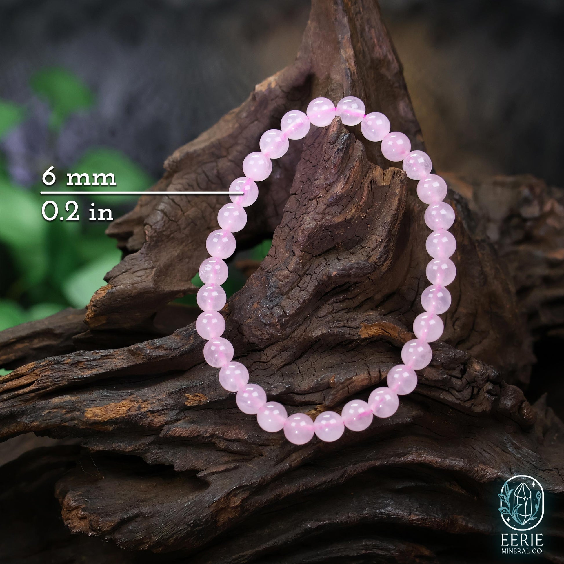 Rose Quartz Beaded Boho Stretch Bracelet