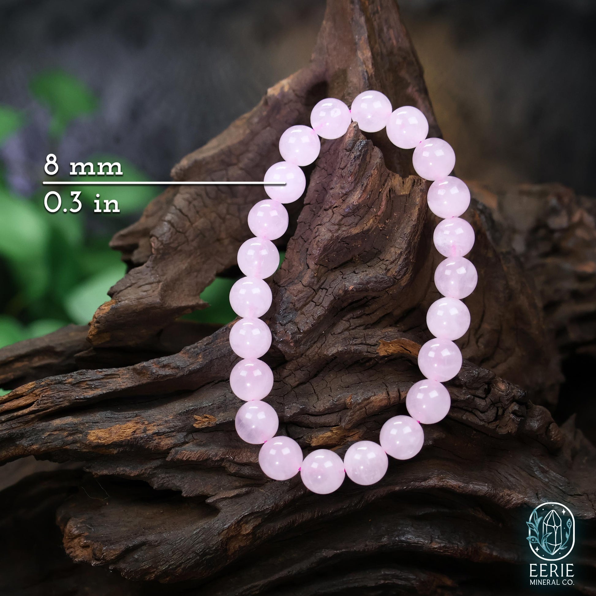 Rose Quartz Beaded Boho Stretch Bracelet