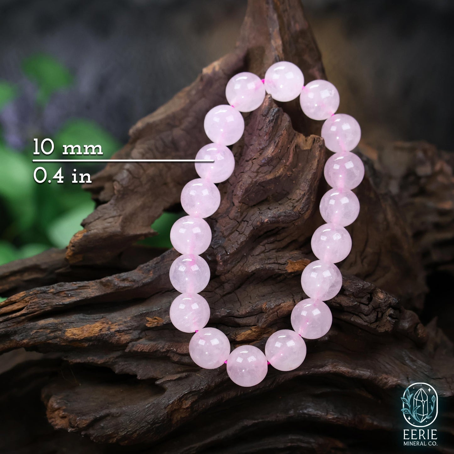 Rose Quartz Beaded Boho Stretch Bracelet
