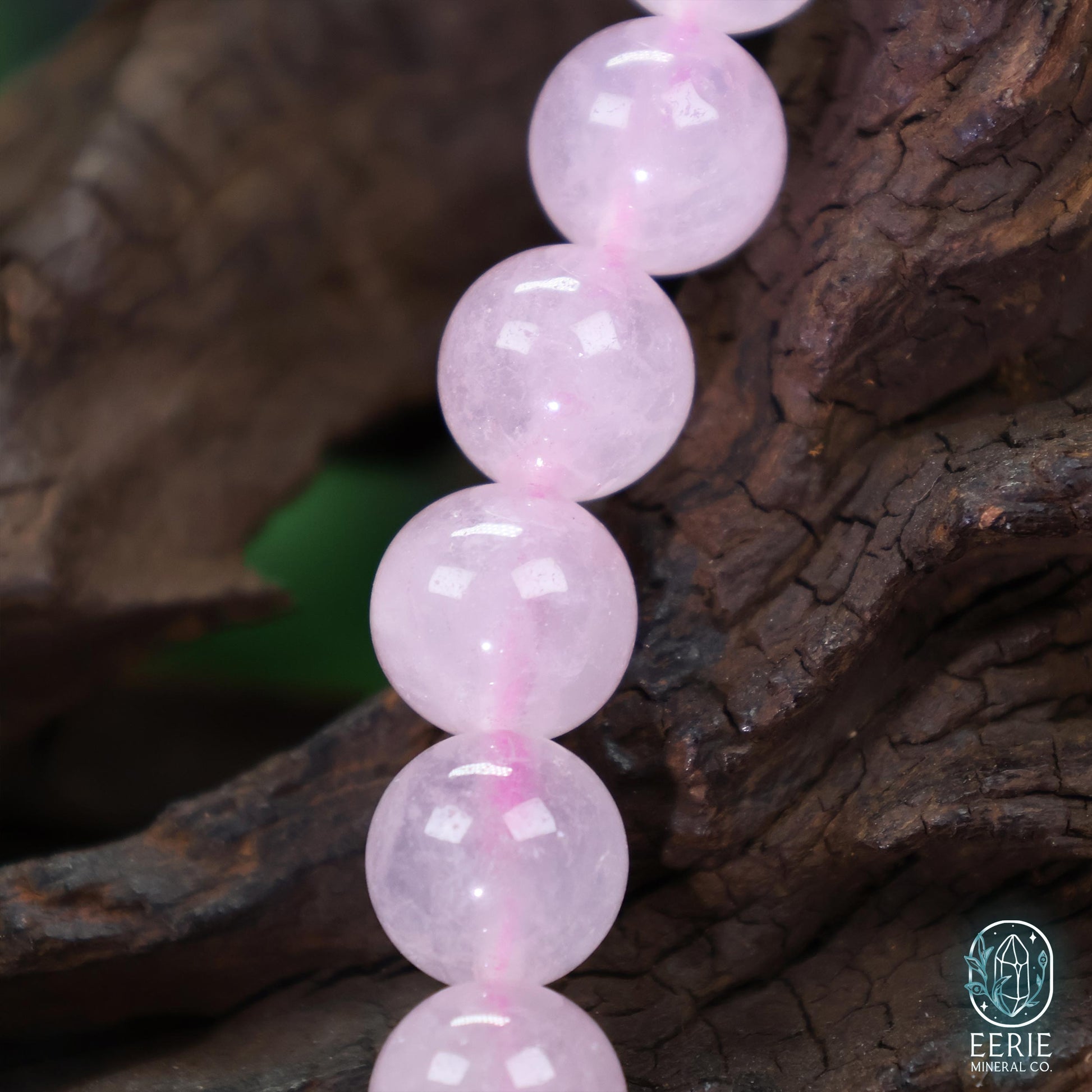 Rose Quartz Beaded Boho Stretch Bracelet