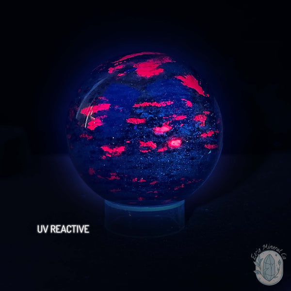 61mm UV Reactive Ruby Zoisite Sphere