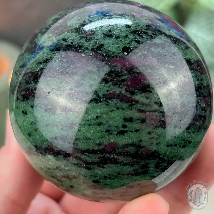 61mm UV Reactive Ruby Zoisite Sphere