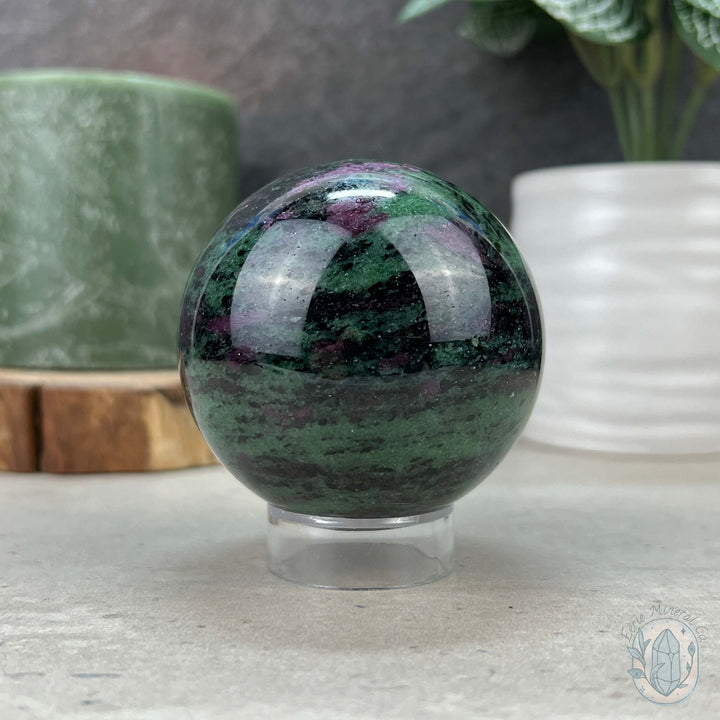 61mm UV Reactive Ruby Zoisite Sphere