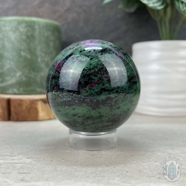 61mm UV Reactive Ruby Zoisite Sphere