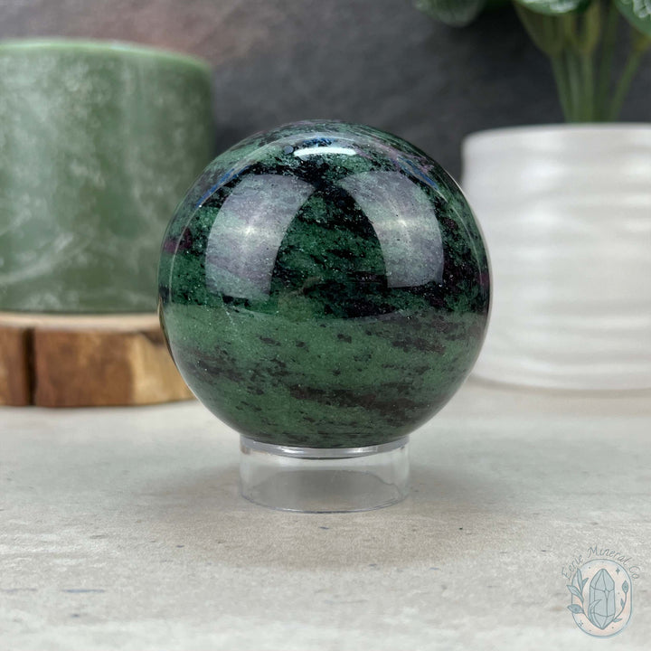 61mm UV Reactive Ruby Zoisite Sphere