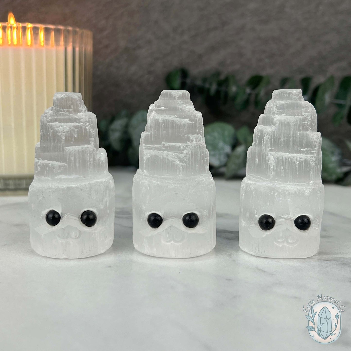 Radiant Selenite Tower Rock Buddy Carving