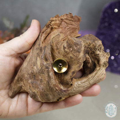 Natural Driftwood Style Single Sphere Holder Stands
