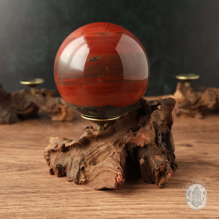 Natural Driftwood Style Single Sphere Holder Stands