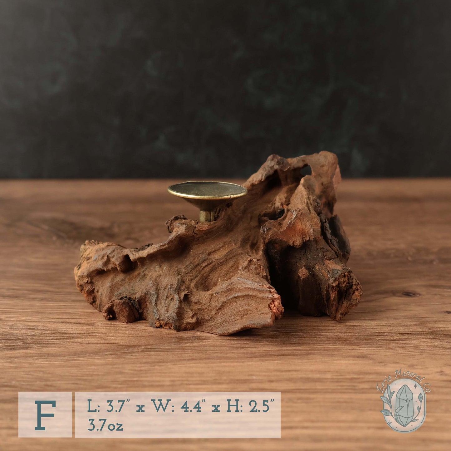 Natural Driftwood Style Single Sphere Holder Stands