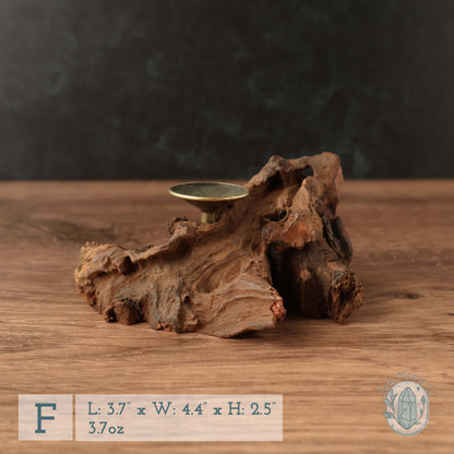 Natural Driftwood Style Single Sphere Holder Stands
