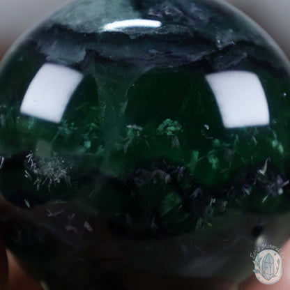 59mm Snowflake "Feather" Fluorite Sphere