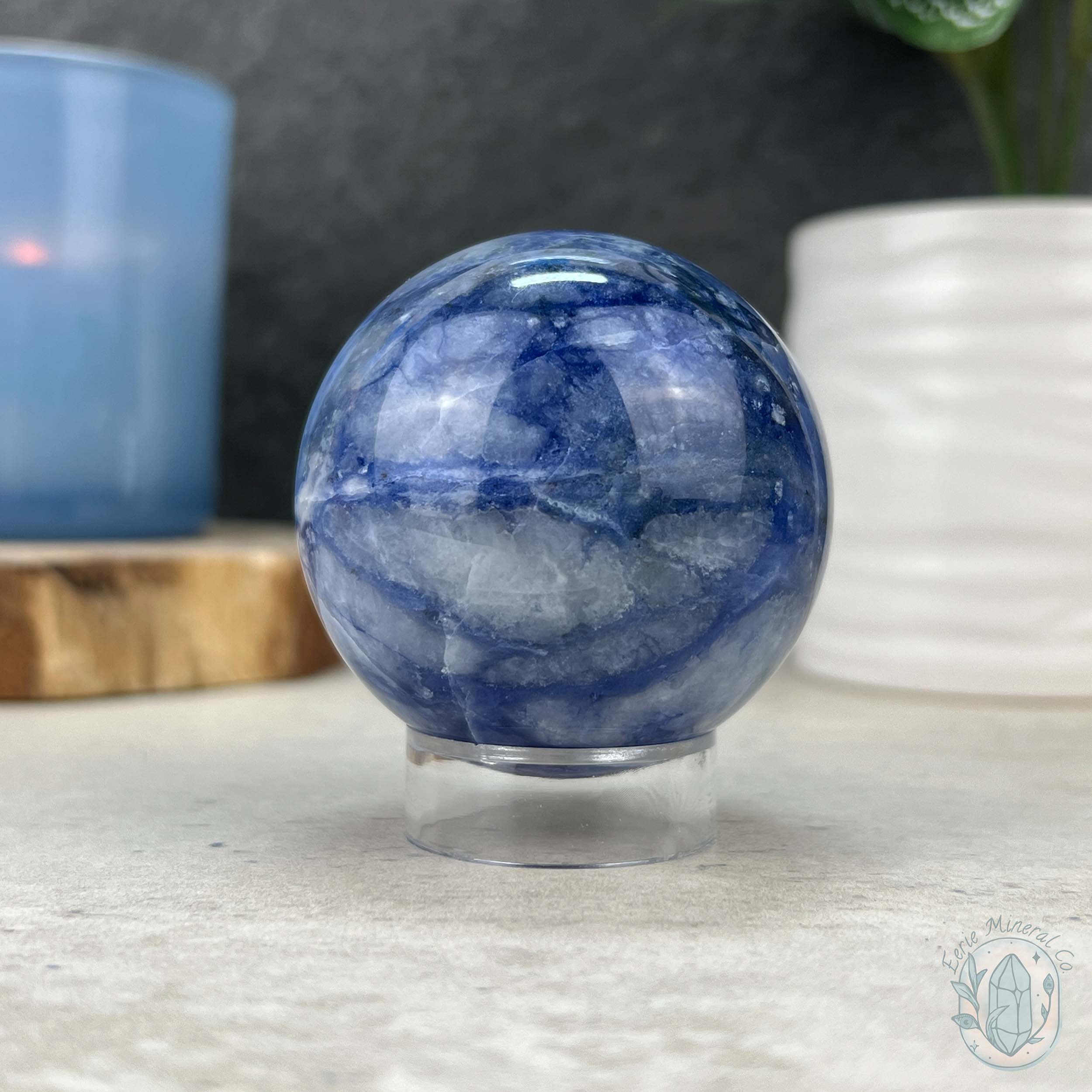 UV Reactive Sodalite Polished Sphere | Crystal Spheres and Orbs ...