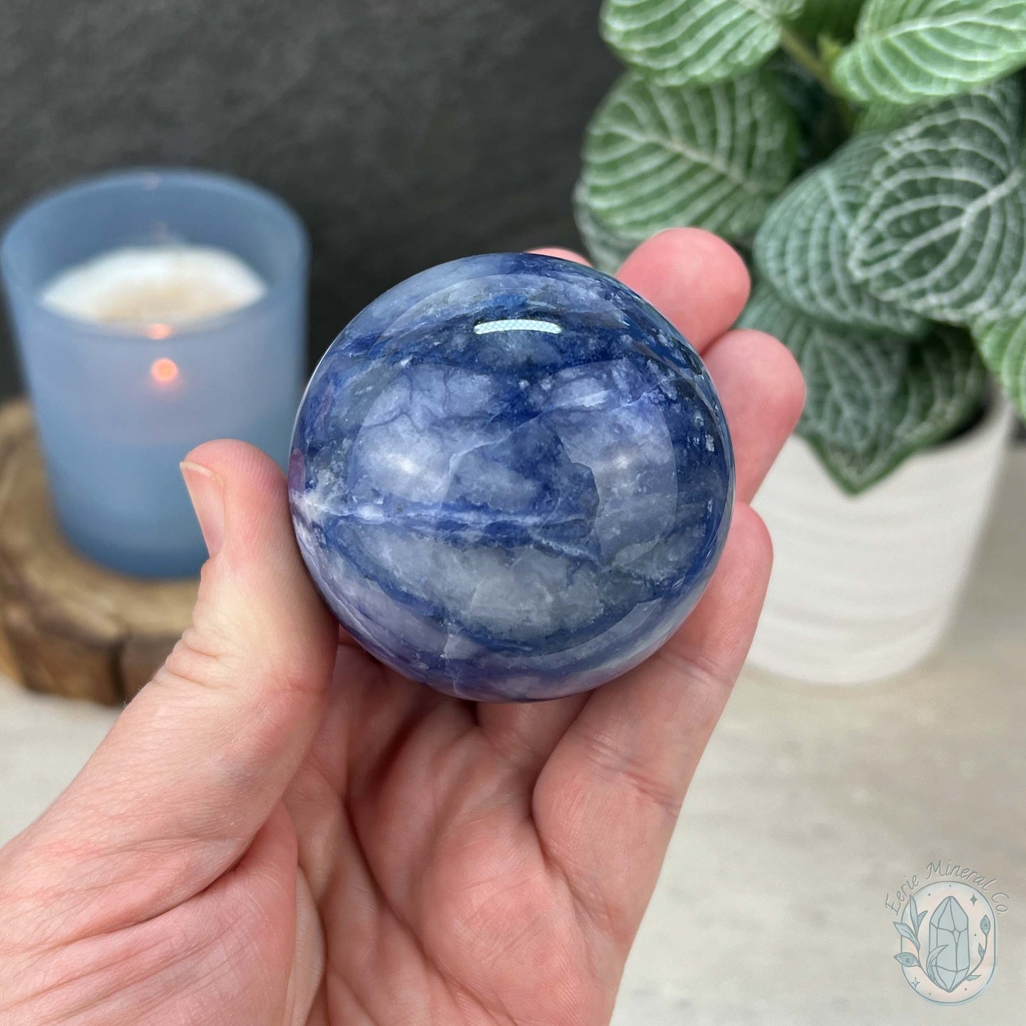 54mm UV Reactive Sodalite Polished Sphere
