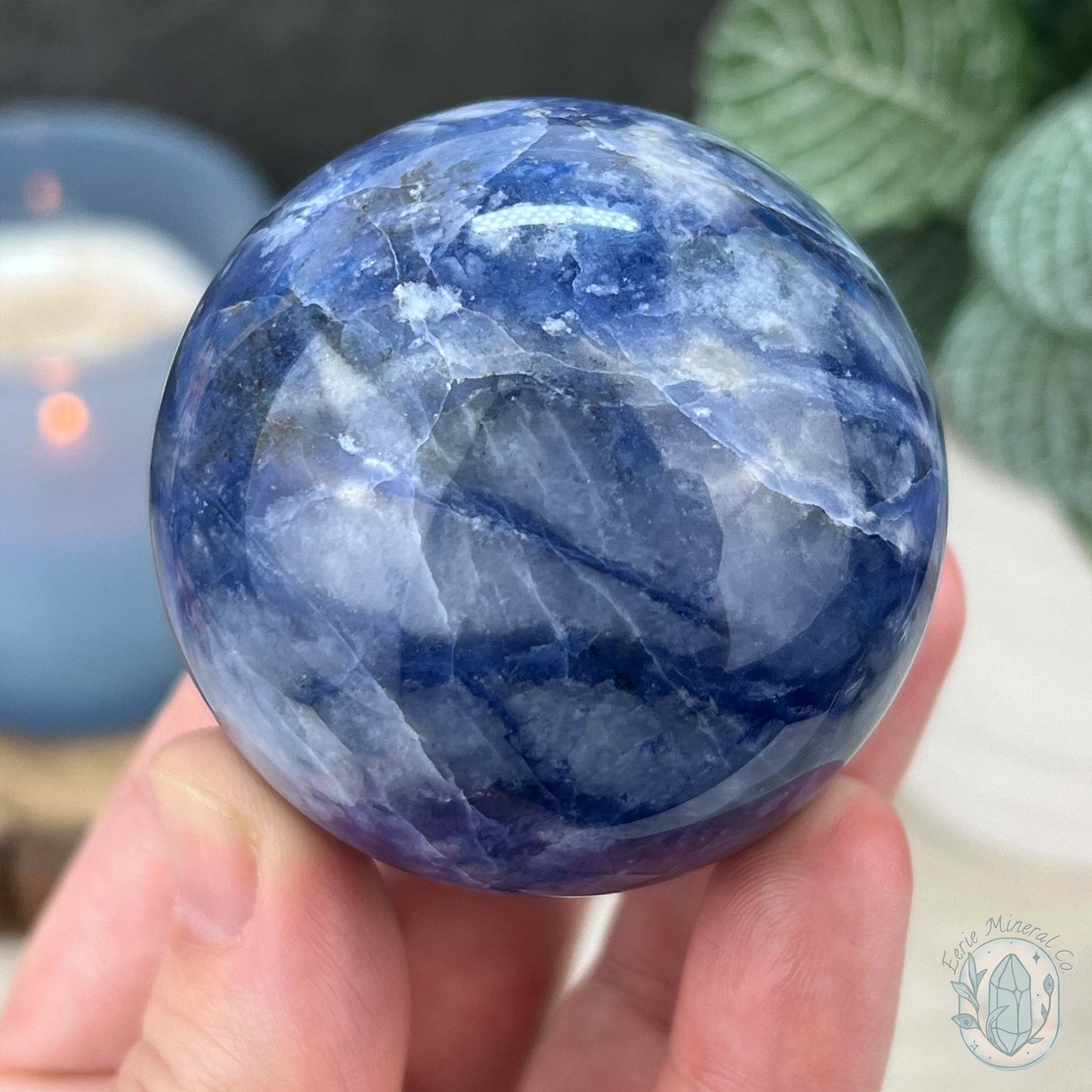 54mm UV Reactive Sodalite Polished Sphere