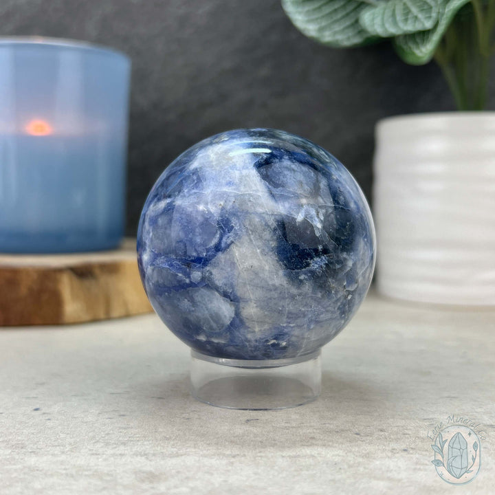 56mm UV Reactive Sodalite Polished Sphere