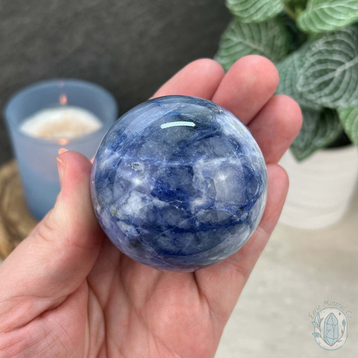 56mm UV Reactive Sodalite Polished Sphere